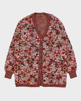 Vintage 90s Missoni Patterned Cardigan - M