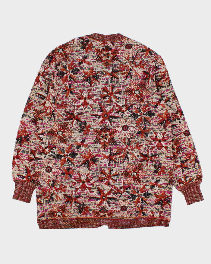 Vintage 90s Missoni Patterned Cardigan - M
