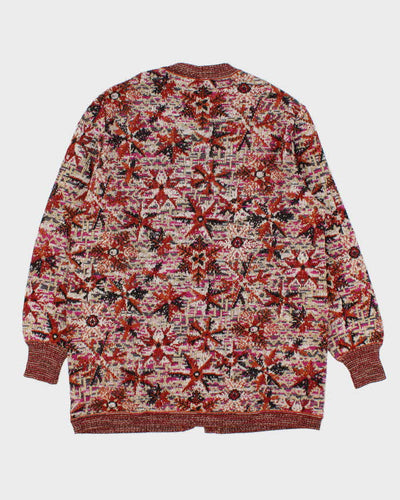 Vintage 90s Missoni Patterned Cardigan - M