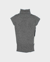 Vintage Y2K 00s Women's Argyle Short Sleeve Roll Neck Jumper - XS