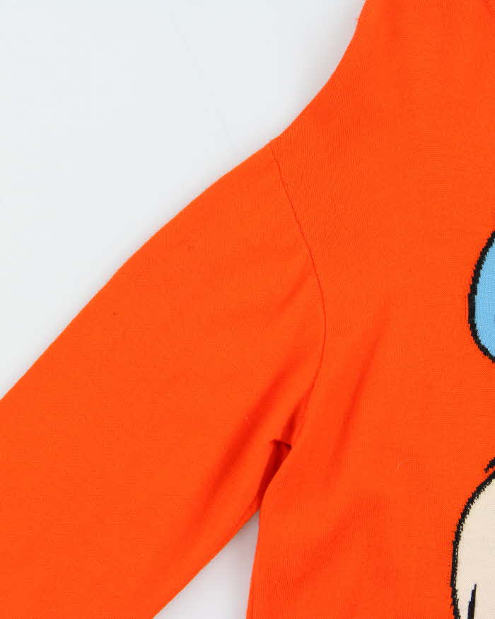 MOSCHINO Couture Milano Sylvester The Cat Looney Tunes Virgin Wool Women's long Knit Jumper - S