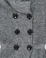 Deadstock Miss Sixty Wool &amp; Mohair Blend Double Breasted Cardigan - XS