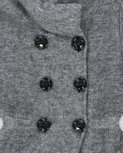 Deadstock Miss Sixty Wool & Mohair Blend Double Breasted Cardigan - XS