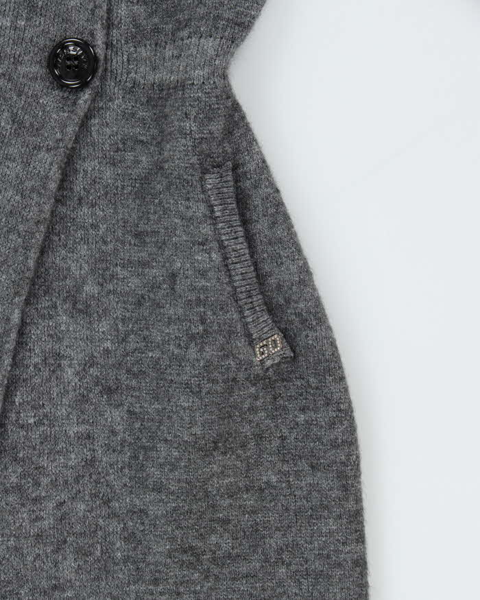 Deadstock Miss Sixty Wool & Mohair Blend Double Breasted Cardigan - XS