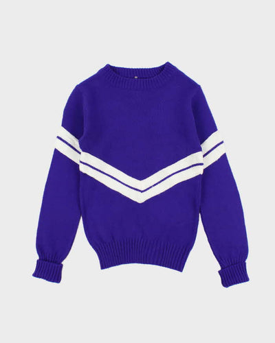Vintage Dallas Knitting Varsity Knit Jumper - XS