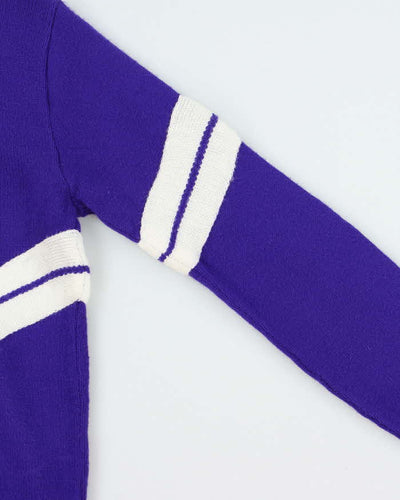 Vintage Dallas Knitting Varsity Knit Jumper - XS