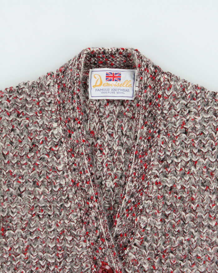 Vintage Demoiselle Chunky Wool Cardigan - M