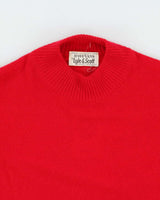 Vintage 70s Lyle &amp; Scott Cashmere High Neck Jumper - M
