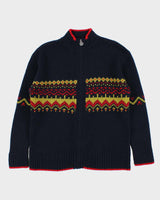 Vintage Lapagayo Wool Zip-Up Jumper - M