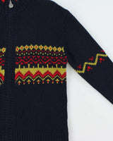 Vintage Lapagayo Wool Zip-Up Jumper - M