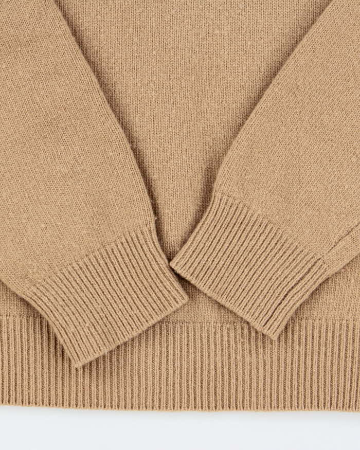 Weekend MaxMara Women's Pure Wool Tan Oversized Pullover Hooded Knit - S