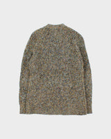 Vintage 1990s Women's Cheung Kee Chunky Speckle Knit Cardigan - L