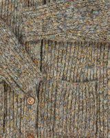 Vintage 1990s Women's Cheung Kee Chunky Speckle Knit Cardigan - L