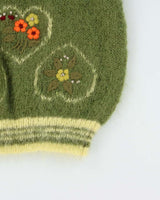 Vintage 1990s Women's Mohair Embroidered Chunky Oversized Crewneck Knit - L