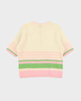 Vintage 60s Jantzen Mohair &amp; Wool Blend Lace-up Jumper - L