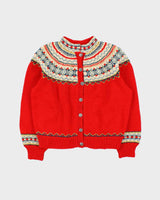Vintage Husfliden Nordic Wool Cardigan -  M