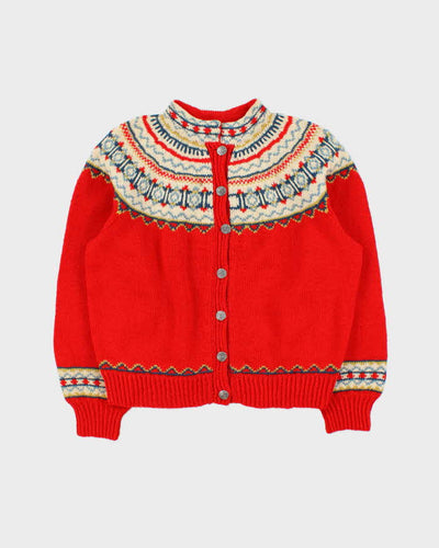 Vintage Husfliden Nordic Wool Cardigan -  M