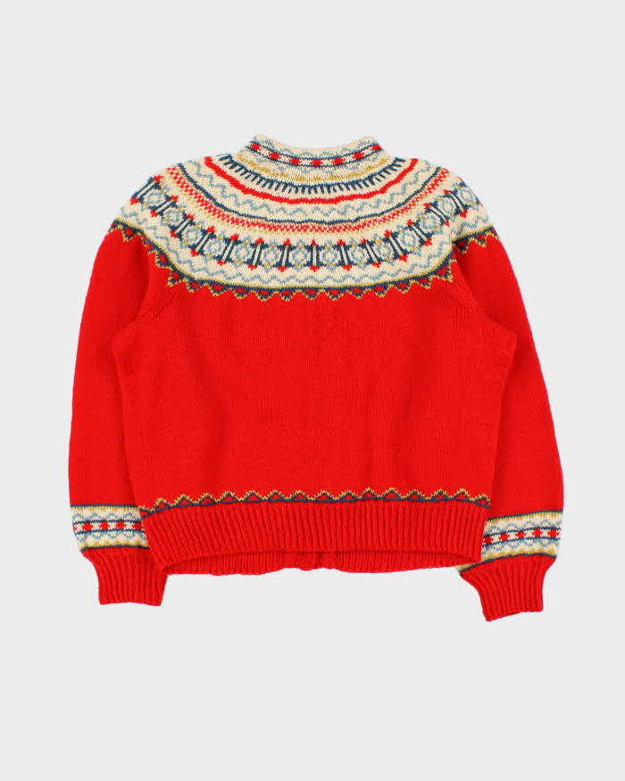 Vintage Husfliden Nordic Wool Cardigan -  M