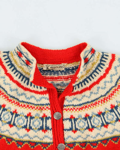 Vintage Husfliden Nordic Wool Cardigan -  M