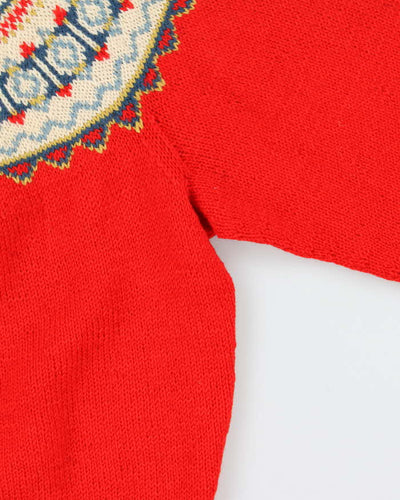 Vintage Husfliden Nordic Wool Cardigan -  M