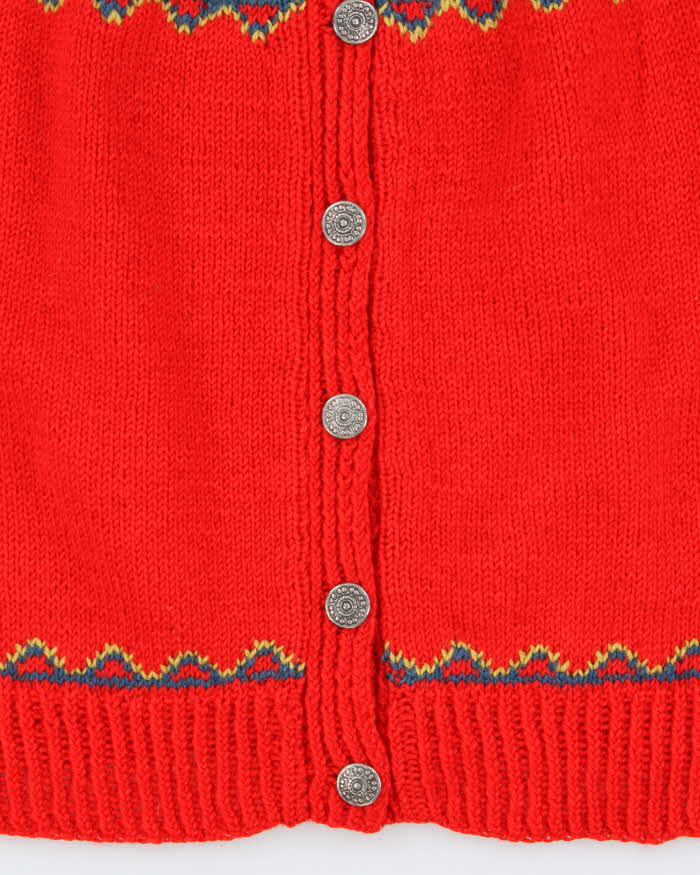 Vintage Husfliden Nordic Wool Cardigan -  M