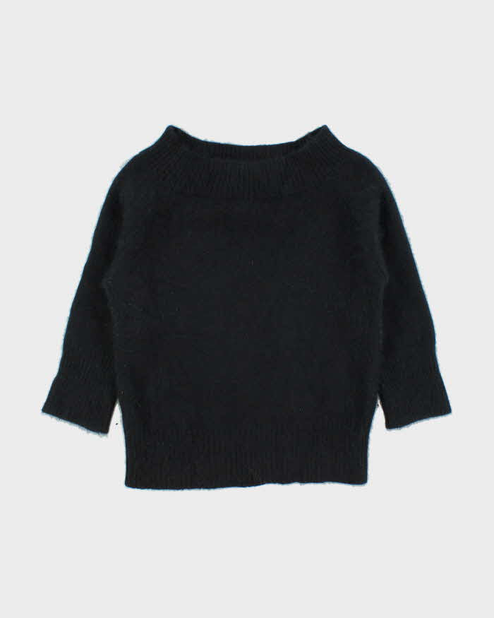 Vintage 00s Mercer &amp; Madison Angora Boat Neck Jumper - L
