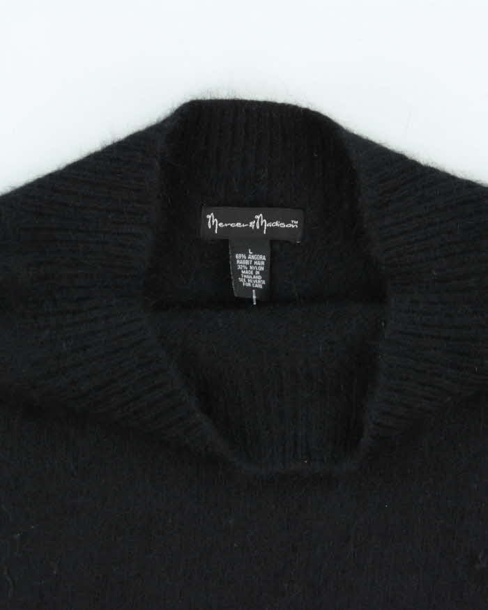 Vintage 00s Mercer &amp; Madison Angora Boat Neck Jumper - L
