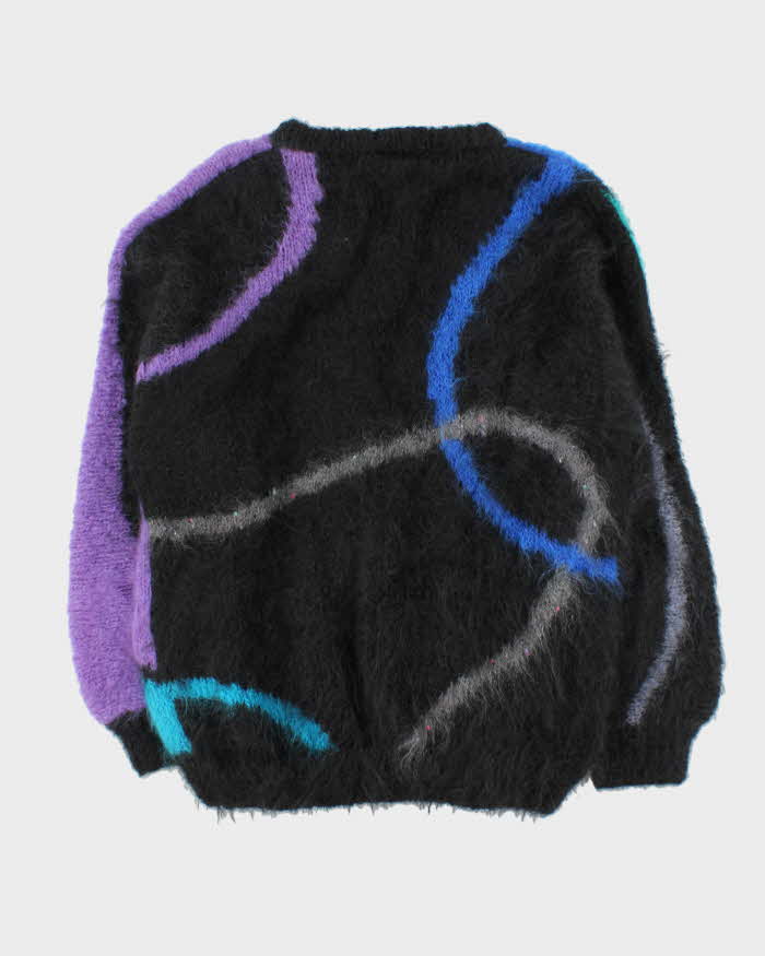 Vintage 1990s Women's Made In England Oversized Mohair Chunky Knit Jumper - L