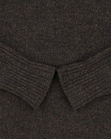 Vintage 1990s Women's DKNY Cable Knit Sleeve Roll Neck Knit Jumper - S
