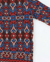 Vintage 1980s Women's Botoner Patterned Wool Knit Jumper - M