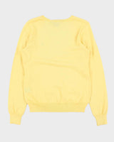 Vintage Y2K 00s Women's Ralph Lauren Pima Cotton V-Neck Knit Jumper - M