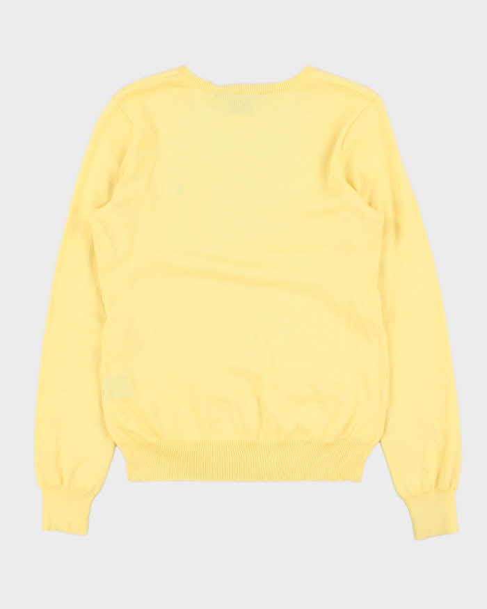 Vintage Y2K 00s Women's Ralph Lauren Pima Cotton V-Neck Knit Jumper - M