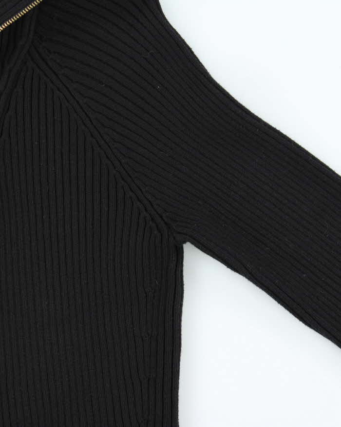 Vintage Ralph Lauren Ribbed Knit Quarter-zip Jumper - L