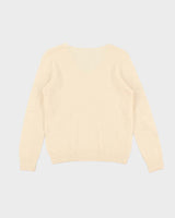 Vintage Wool &amp; Cashmere Blend V-neck Jumper - M