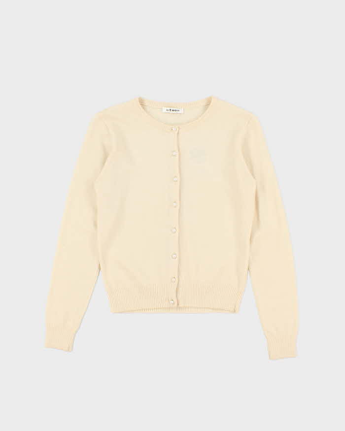 Vintage Ofuon Wool Pearl Button Cardigan - S
