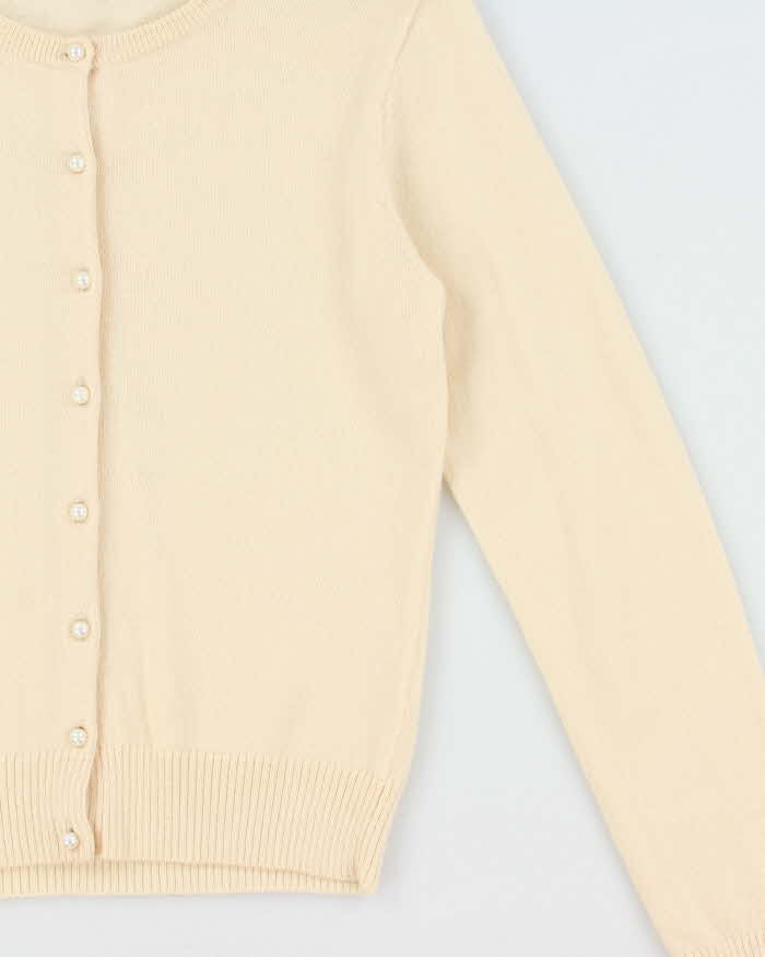Vintage Ofuon Wool Pearl Button Cardigan - S