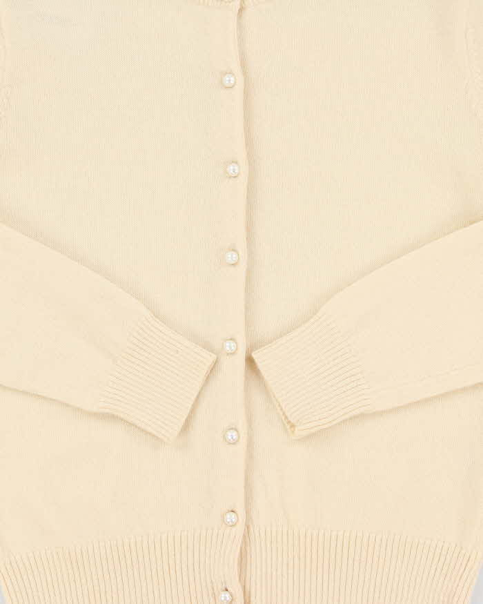 Vintage Ofuon Wool Pearl Button Cardigan - S