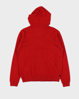 Vintage Ralph Lauren Cashmere, Angora &amp; Wool Blend Zip-up Hoodie - S