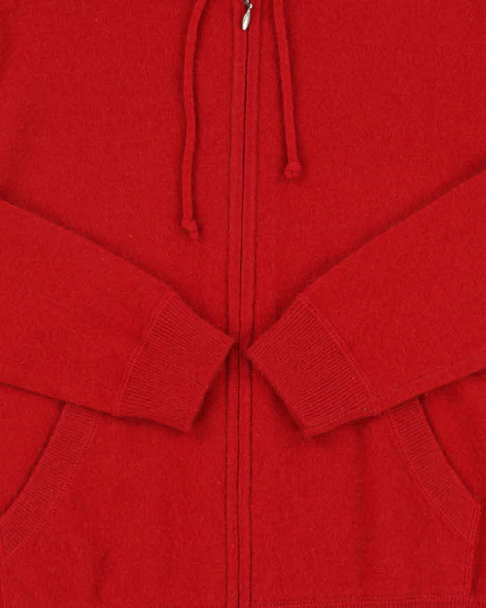 Vintage Ralph Lauren Cashmere, Angora &amp; Wool Blend Zip-up Hoodie - S