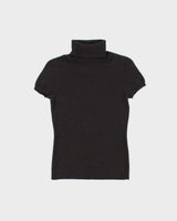Vintage Holt Renfrew Cashmere Roll Neck Short Sleeve Jumper - XS