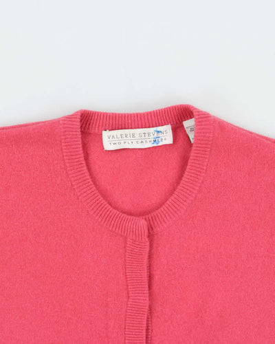 Vintage Valerie Stevens Cashmere Popper Cardigan - M