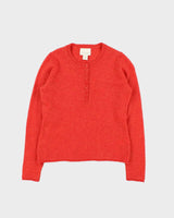Vintage Cynthia Rowley Quarter-button Cashmere Jumper - M