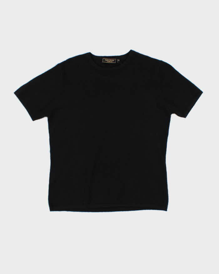 Vintage Andre Christian Cashmere Short Sleeve Jumper - M