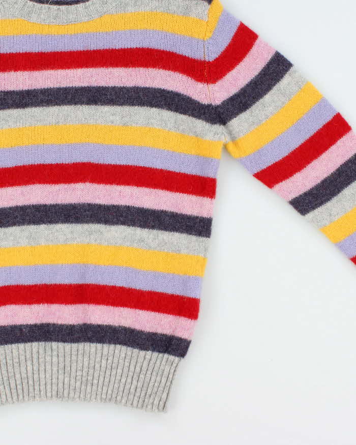 Vintage Clef De Sol Stripe Wool Jumper - M