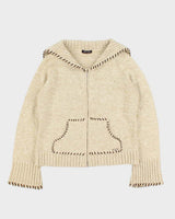 Vintage 00s Point Zero Double Zip Knit Jumper - L