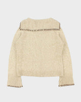 Vintage 00s Point Zero Double Zip Knit Jumper - L