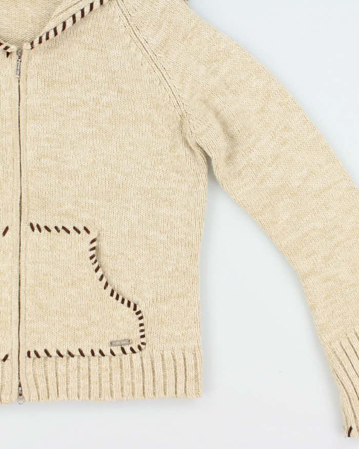 Vintage 00s Point Zero Double Zip Knit Jumper - L