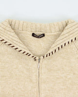 Vintage 00s Point Zero Double Zip Knit Jumper - L