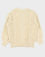 Vintage Aran Knit Chunky Jumper - XL