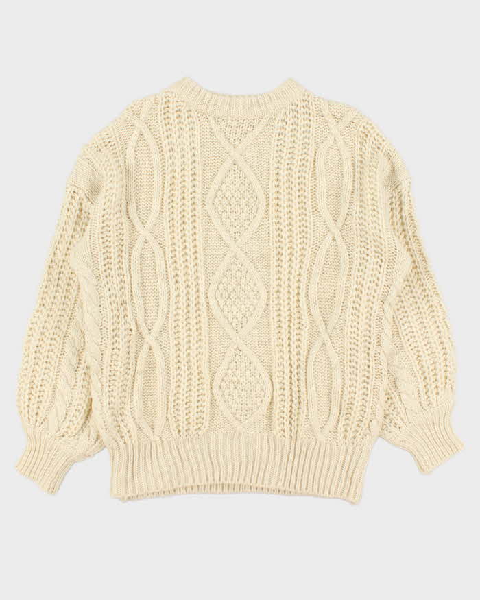 Vintage Aran Knit Chunky Jumper - XL